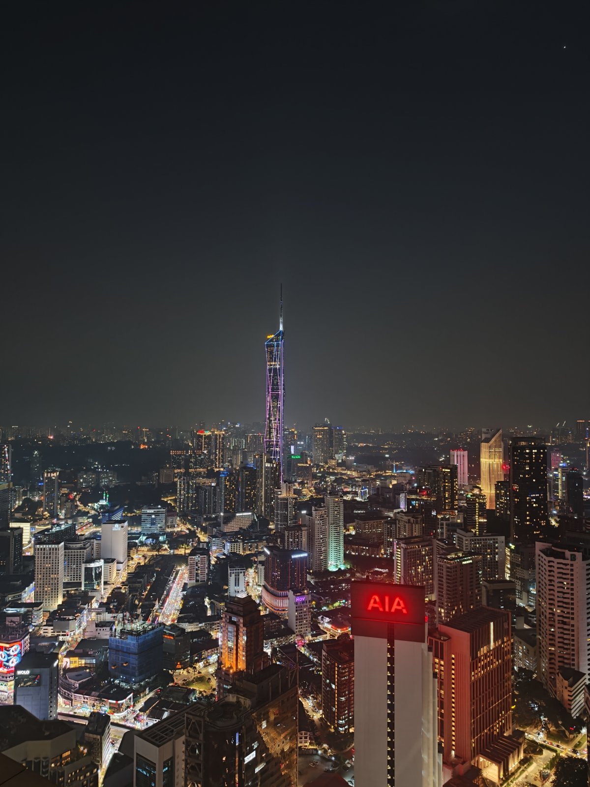 Vertigo59階から見たクアラルンプールの夜景